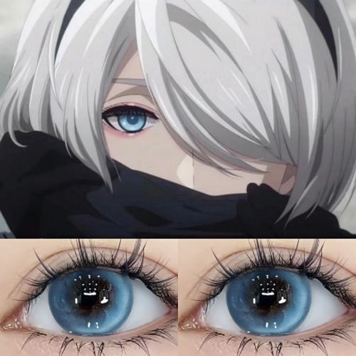 2bcos美瞳半年抛尼尔机械纪元小大直径沙希祁川隐形眼镜漫展JYP