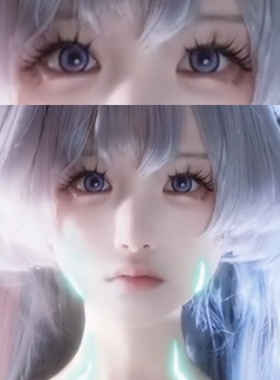 流萤cos美瞳半年抛紫色隐形眼镜一年抛漫展显色官方正品旗舰店ftb