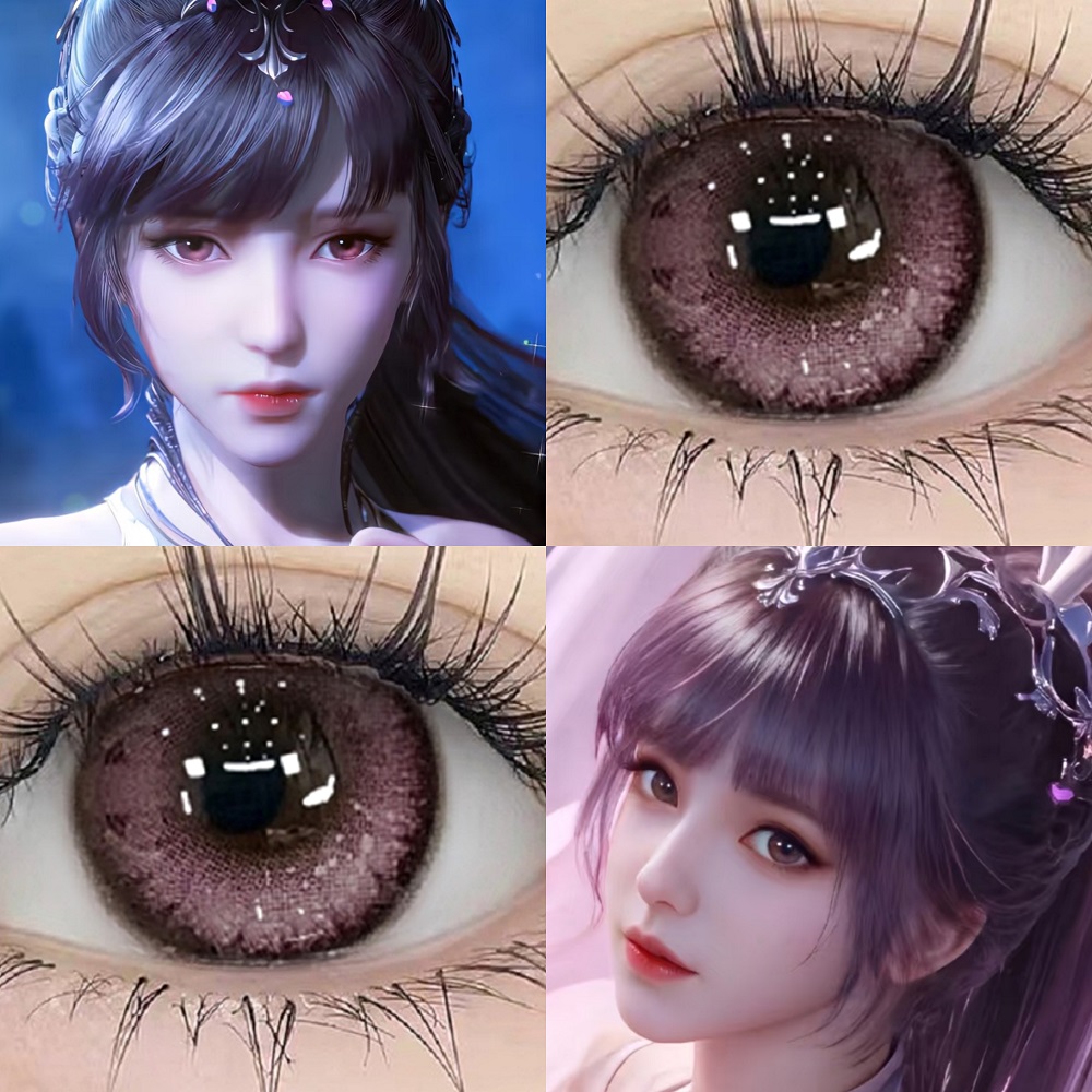 小舞cos美瞳斗罗大陆半年抛大直径粉色混血漫展三明治工艺JYP