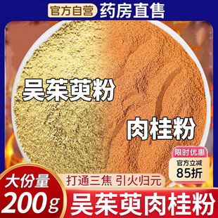 吴茱萸和肉桂粉去湿祛寒气上热下寒引火下行中焦涌陈醋泉穴足贴nn