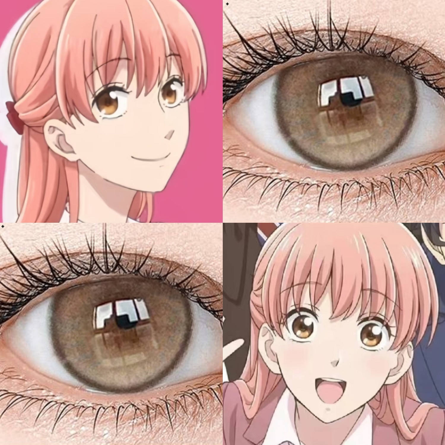 桃濑成海cos美瞳半年抛橙棕色阿宅的恋爱真难大直径漫展混血佳TB