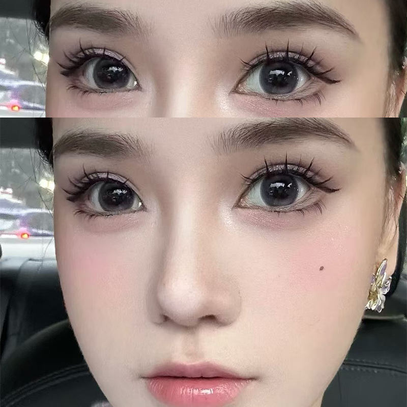 克拉拉美瞳吃掉紫色同款混血半年抛欧美妆容14.大直径隐形眼镜CTB
