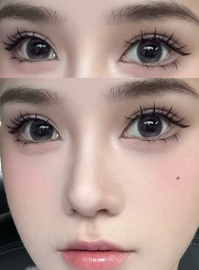 克拉拉美瞳吃掉紫色同款混血半年抛欧美妆容14.大直径隐形眼镜CTB