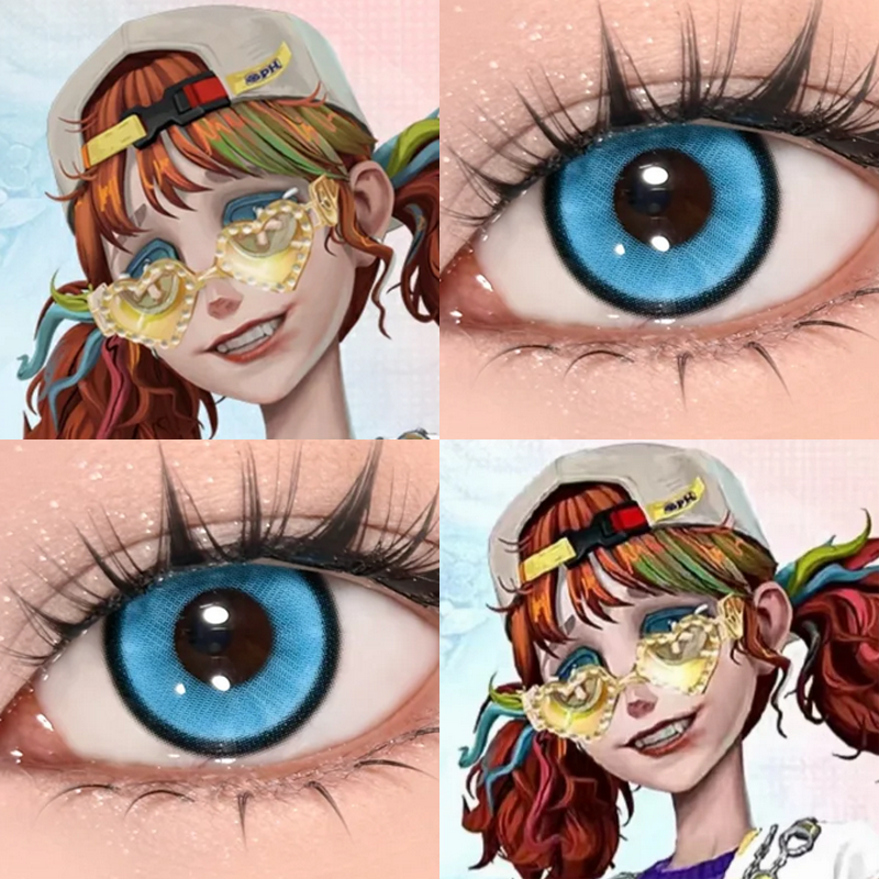 拉拉队员ophcos美瞳半年抛第五人格小大直径混血显色隐形眼镜佳WE
