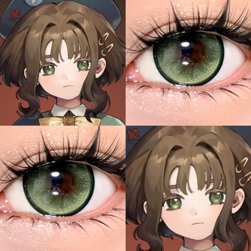 小春雀儿cos美瞳绿色日抛重返未来1999水水青碧黛青羊副市长贺WE