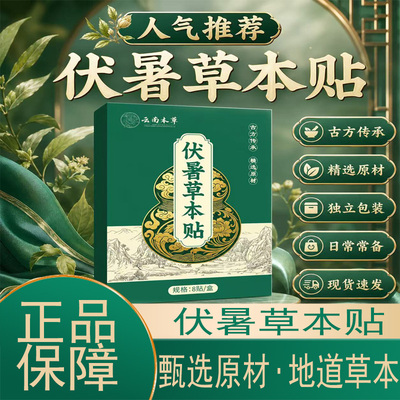 云南本草伏暑草本贴草本植物萃取官方旗舰店伏暑清汗贴5qk