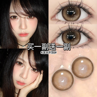 浮光时刻美瞳半年抛大直径棕色2026新款带度数纯欲隐形眼镜女博qc