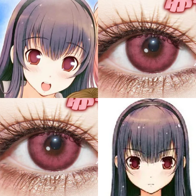 曾根美雪cos美瞳日抛君与彼女与彼女之恋galgame隐形眼镜佳漫展we