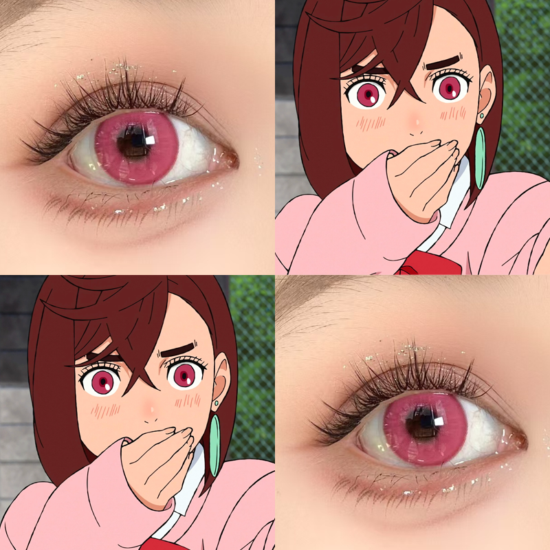 绫濑桃cos美瞳洛神花粉水三千赤小豆粉色星云踏雪寻梅砰砰玫hn