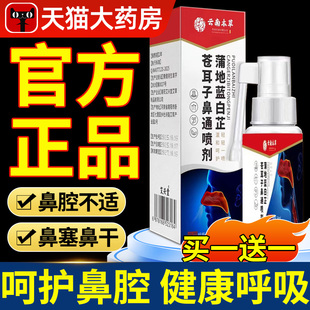 云南本草蒲地蓝白芷苍耳子鼻通喷剂官方旗舰店正品草本喷雾剂nn