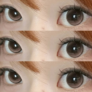 晋级光环美瞳年抛棕色自然婚纱隐形眼镜半年抛官方正品 旗舰店ftb