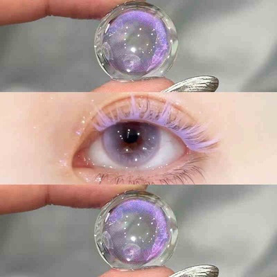 isoraLook美瞳小美日记无绿不夏折光反应半年抛大小直径混血2TB