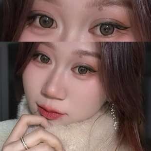 lurve黄油曲奇美瞳半年抛大直径棕色婚纱照出片隐形眼镜一年抛ftb