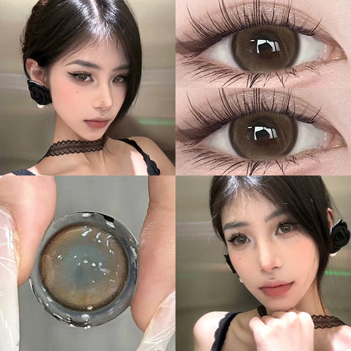 sweetcolor美瞳花瓶美神棕色大直径半年抛14.2mm隐形眼镜同款ctb