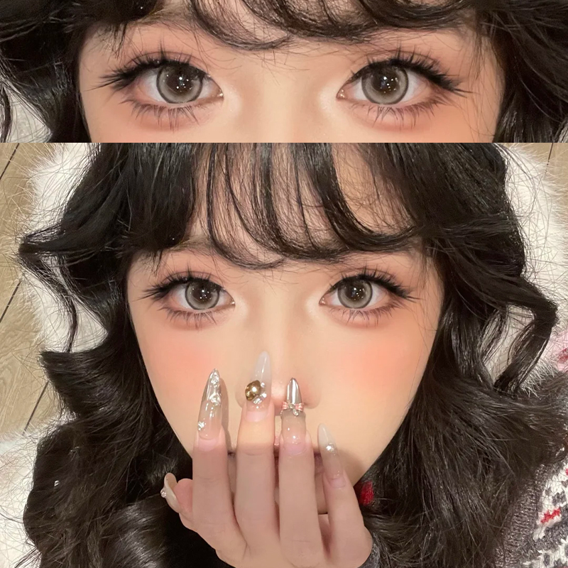乌木星辰棕色美瞳大直径半年抛硅隐形水凝胶眼镜官方旗舰店CST