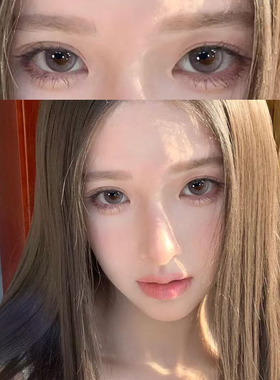 果味节拍美瞳可可糖日抛粉紫色大直径同款次抛10片装隐形眼镜CTB