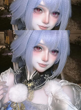 红色美瞳半年抛cos混血大直径漫展高颜值男女款隐形眼镜一年抛ftb