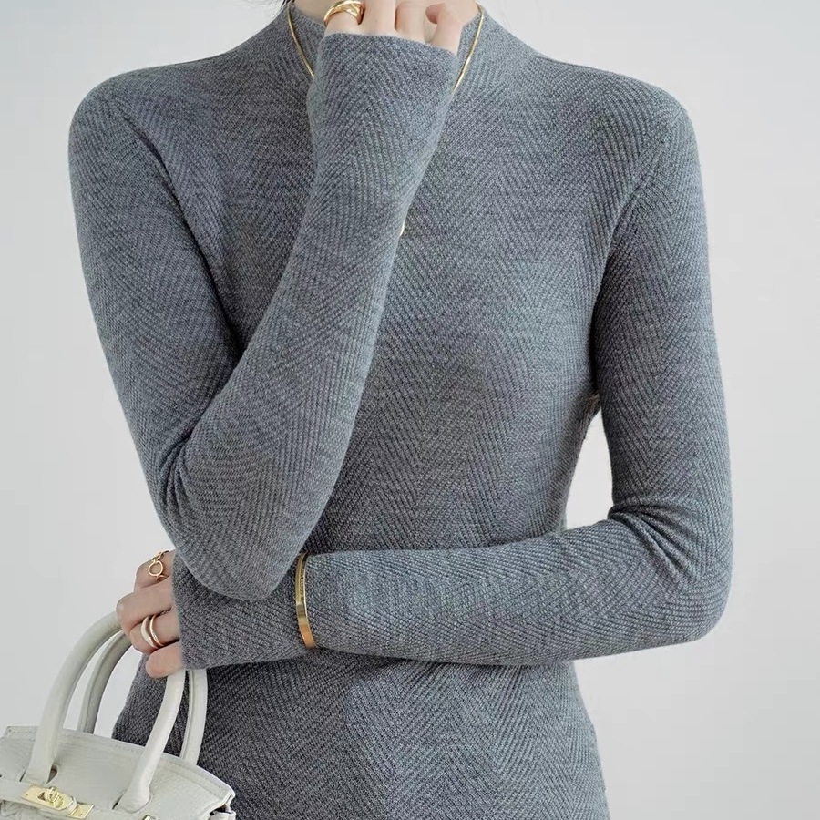 扬子纱超细美丽诺全羊毛打底衫