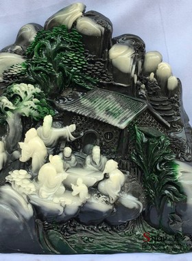 家居客厅玄关办公室礼品仿寿山石