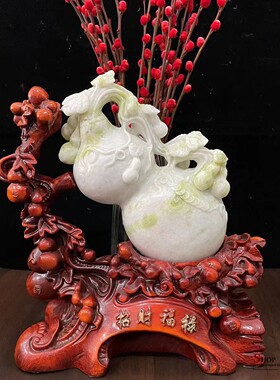 玉乡之源玉平安中式客厅玄关葫芦