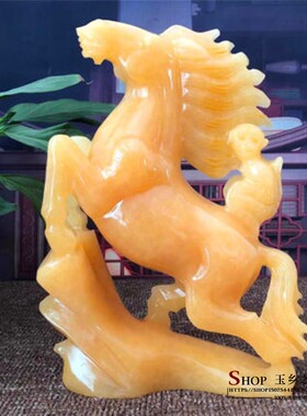 十二生肖马上封侯手工雕刻装饰品