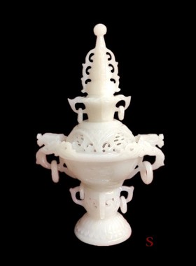 镂空雕刻香薰炉家居客厅工艺品