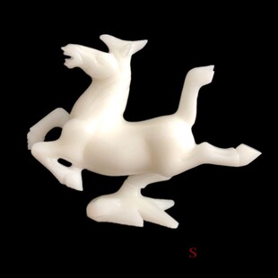 天然玉石马踏飞燕招财镇宅风水家居客厅办公室酒柜工艺品礼品摆设