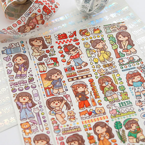 新品夏日限定可爱卡通胶带小麻薯