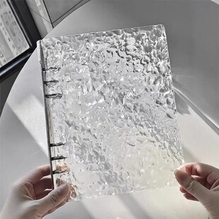 ins风水晶卡册3寸追星小卡收纳册四宫格水波纹卡册拍立得相册本