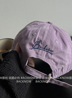 BACKNOW新款精致字母大头鸭舌帽