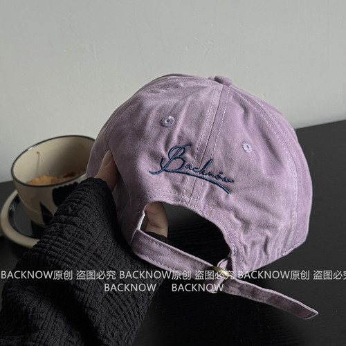 BACKNOW新款精致字母大头鸭舌帽