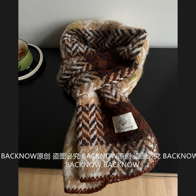 BACKNOW千鸟格氛围感围巾
