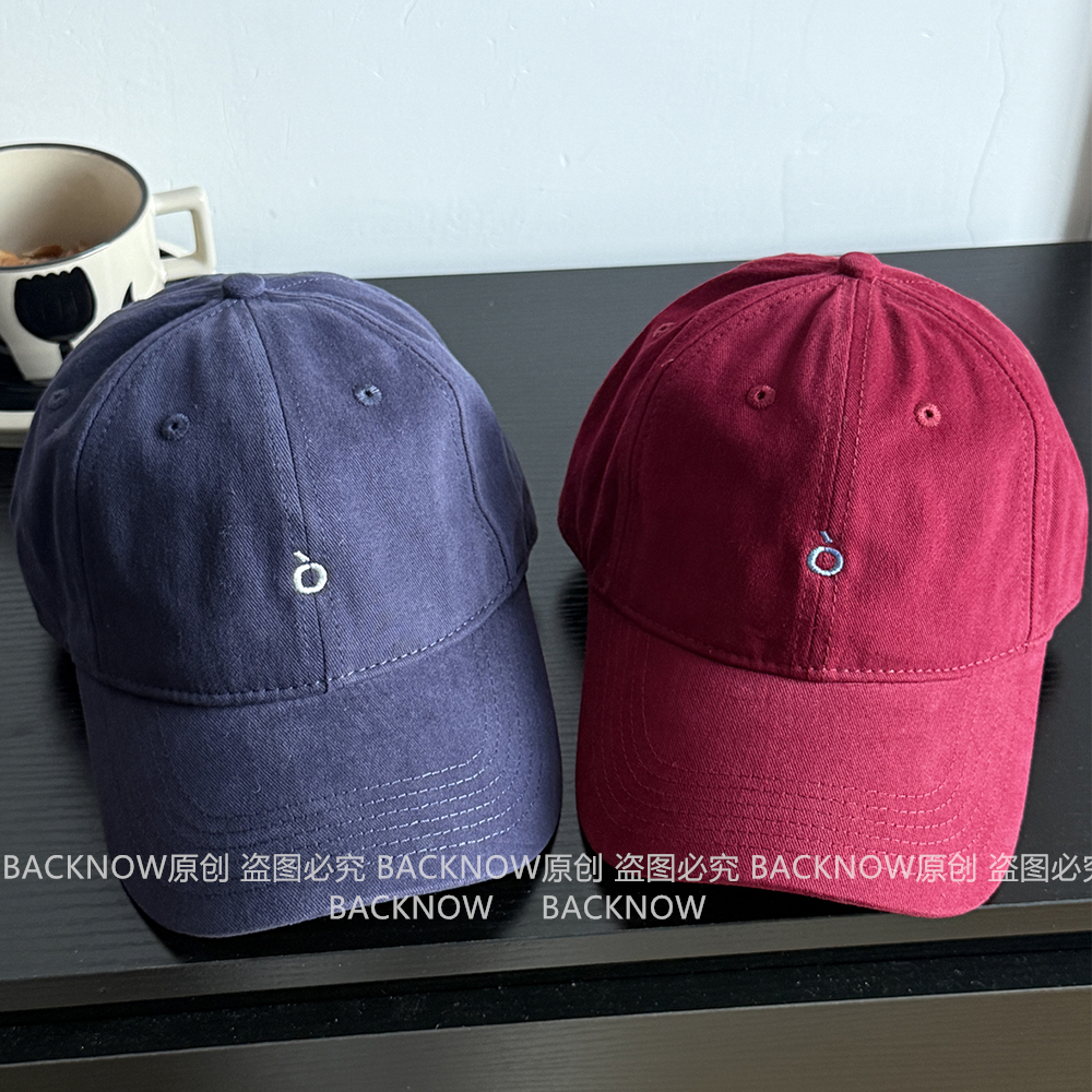 BACKNOW新款鸭舌帽深顶复古