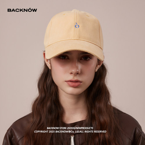 超大头围BACKNOW美式复古棒球帽