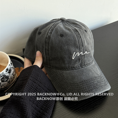 大头复古软顶棒球帽BACKNOW帽子