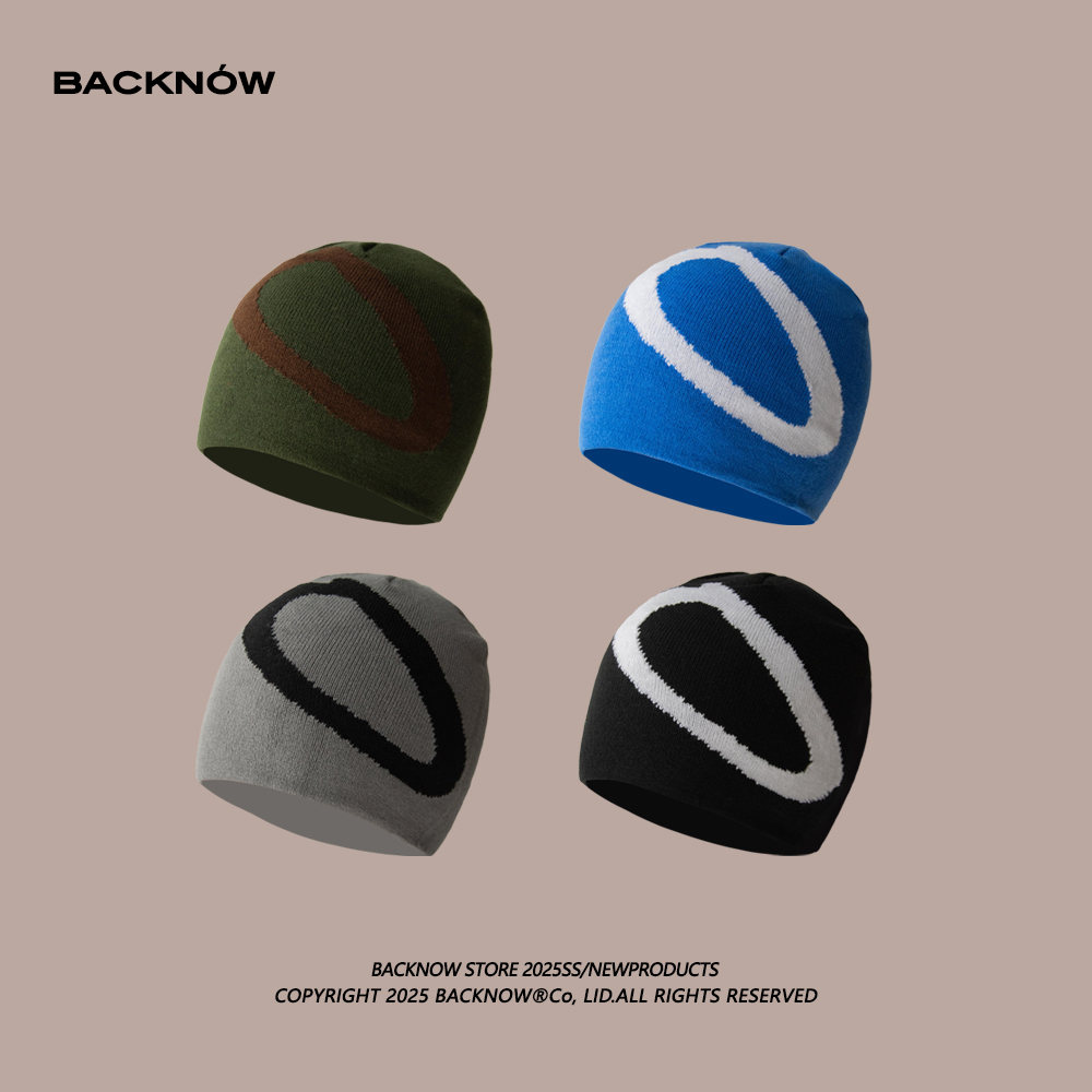 BACKNOW原创设计冷帽秋冬针织帽