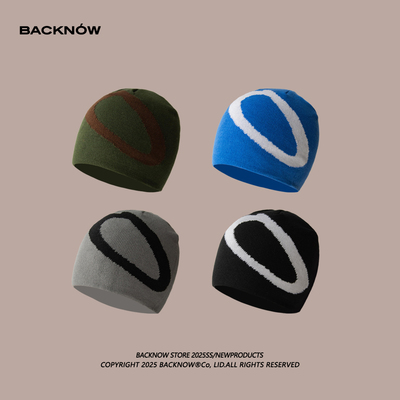 BACKNOW原创设计冷帽秋冬针织帽