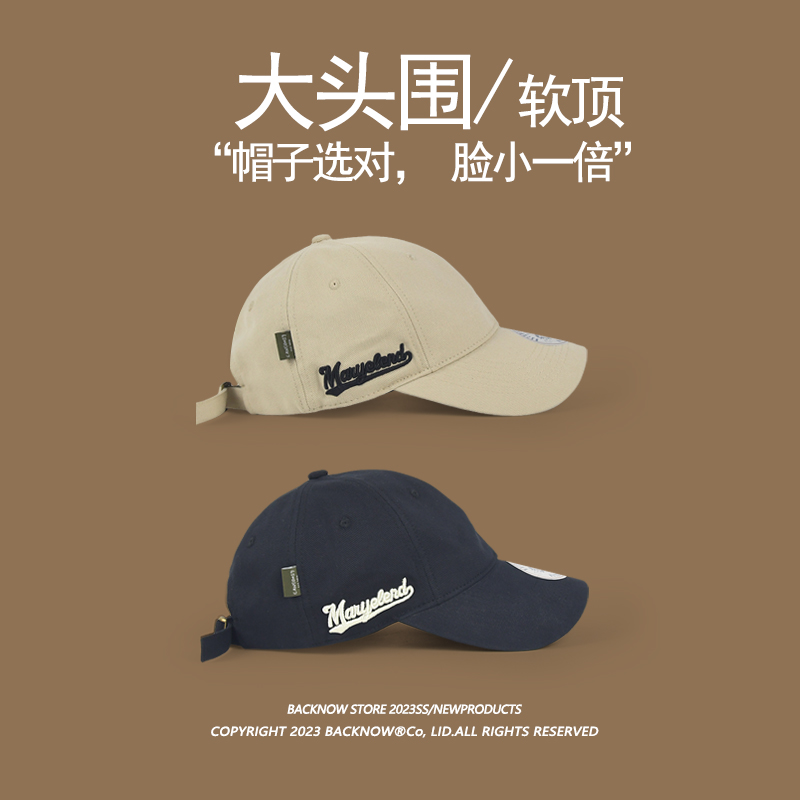 原创设计潮牌刺绣棒球帽复古男女