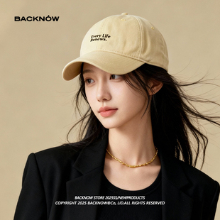 65cm棒球帽女宽帽檐夏季 大码 鸭舌帽显脸小 BACKNOW新款 真大头围