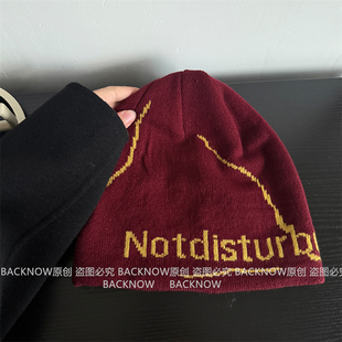 BACKNOW加大加宽显脸小冷帽冷帽网红帽子女秋冬毛线帽堆堆帽大头