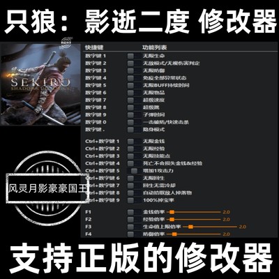 steam只狼：影逝二度修改器