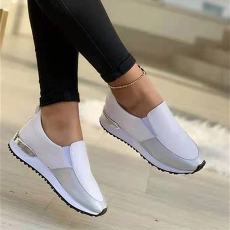 Women Boat Shoes 2022 Platform Casual Slip-On Shoes Ladies