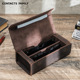 Horse Cover Leather Crazy Eyeglass Case box shell眼镜收纳盒