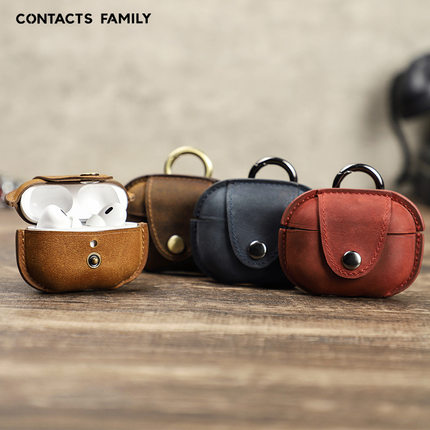 适用airpods pro2 Bluetooth headset case cover耳蓝牙耳机皮套