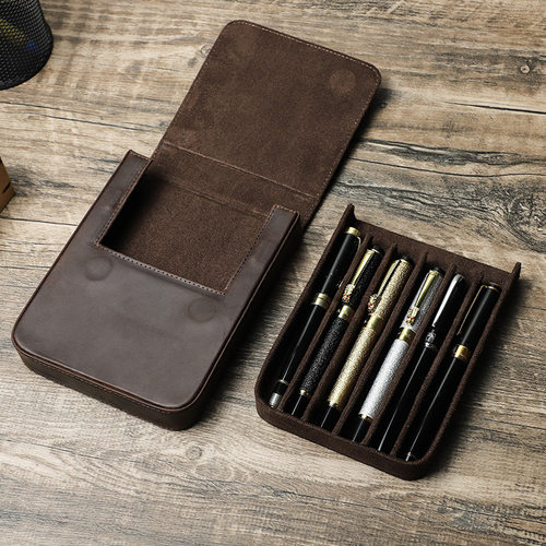 6LeatherFountainPenCase