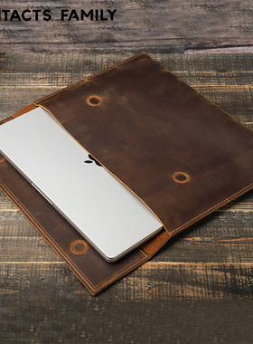 适用For MacBook Pro 16.2”leather case cover bag笔记本内胆包