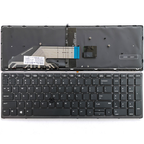 适用惠普 HP ZBook 15 G3 G4 ZBook 17 G3 G4 键盘 HSN-C01C C03C