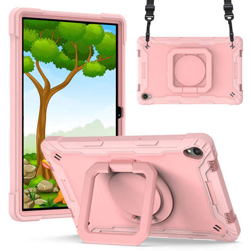 适用Tab小新Pad11撞色硅胶手环支架平板套M10背带防摔保护壳