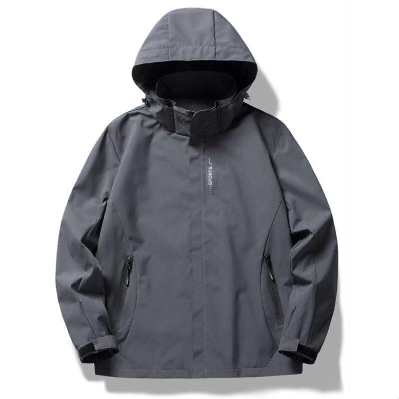 高端风衣定制LOGO印字图工作班服可拆卸三合一防水冲锋衣外套订做