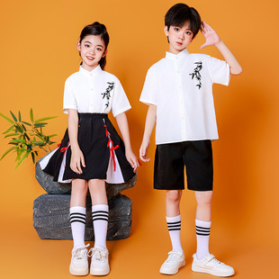 朗诵演出服儿童男女中小学生英伦风演讲合唱诗歌表演服幼儿园班服